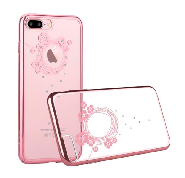 

Прозрачный чехол для iPhone 7/8 Plus Devia Crystal Garland Rose Gold, Розовый