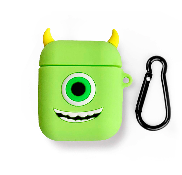 

Зеленый силиконовый чехол для Apple Airpods Mike Wazowski