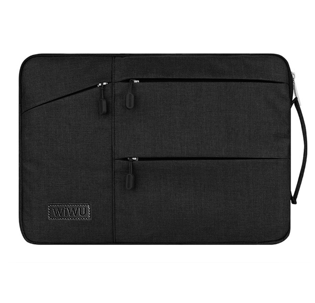

Черная сумка для Macbook Pro 15 2016/2017 Wiwu Pocket Sleeve, Серый