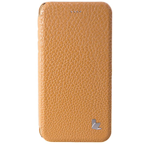 

Коричневый кожаный чехол-книжка для iPhone 7/8 Plus Jisoncase