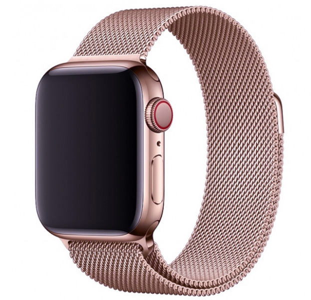 

Металлический ремешок Milanese Band для Apple Watch 42/44 mm розовое золото