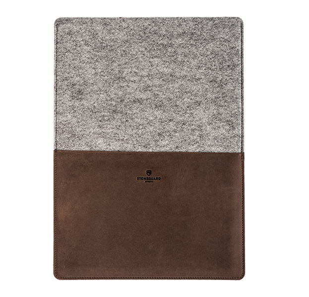 

Кожаный чехол для Macbook Pro 13" New 2016 Stoneguard Rust/Ash, Коричневый