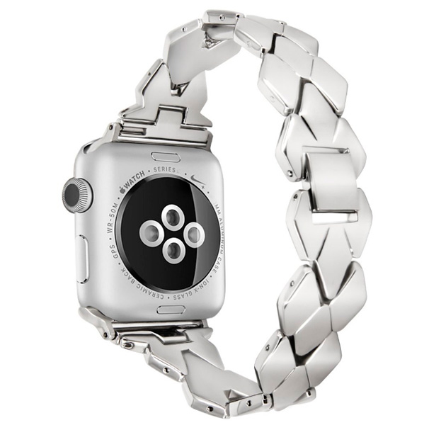 

Серебристый металлический ремешок для Apple Watch 38/40 mm Braid Band