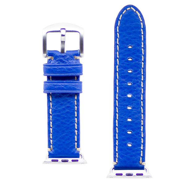 

Синий кожаный ремешок для Apple Watch 42/44 mm Kajsa Classic Collection