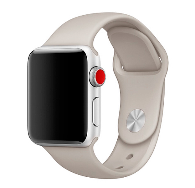 

Пепельно-серый ремешок для Apple Watch 38/40 mm Sport Band