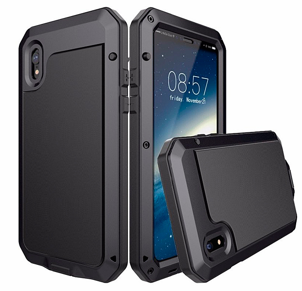 

Черный противоударный чехол для iPhone XR Lunatik Taktik