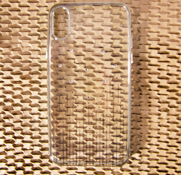 

Силиконовый чехол для iPhone X/XS Devia Crystal Meteor Silver, С рисунком