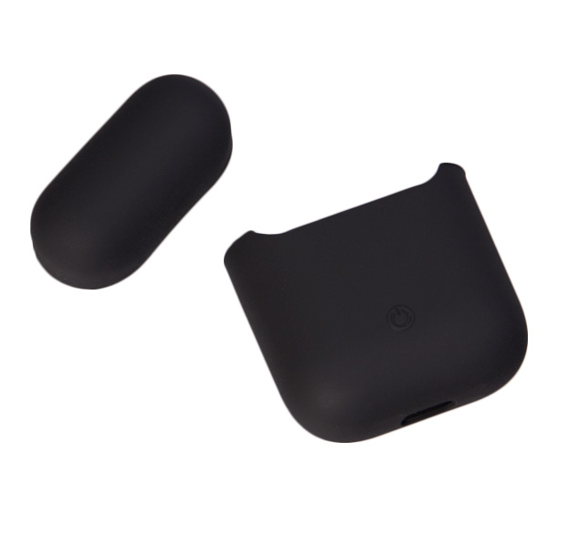 

Черный силиконовый чехол для Apple AirPods Soft-touch Case