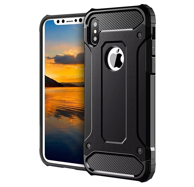 

Черный противоударный чехол для iPhone XS Max Fashion Case