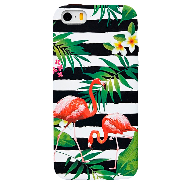 

Чехол-накладка для iPhone 5/5S/SE Luxo Tropical Flamingo, С рисунком