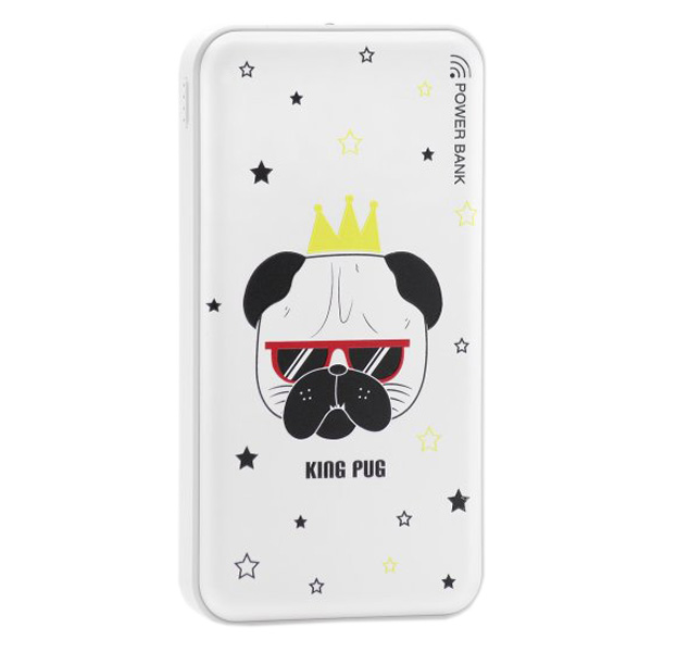 

Портативное зарядное устройство с беспроводной зарядкой Proda Menbo King Pug 10000 mAh