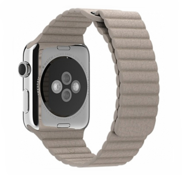

Ремешок с магнитной застежкой для Apple Watch 42/44 mm бежевый