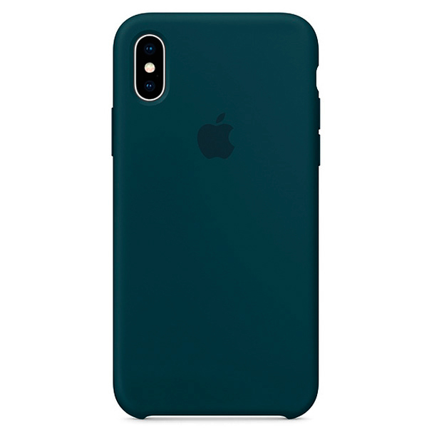 

Лазурно-серый силиконовый чехол для iPhone X/XS Silicone Case, Синий