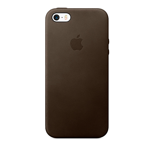 

Кофейный кожаный чехол для iPhone 5/5S/SE Leather Case, Коричневый