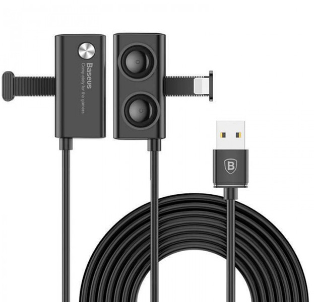 

Черный USB-кабель Lightning Baseus 1.5А Suction Cup Mobile Game Cable 2m