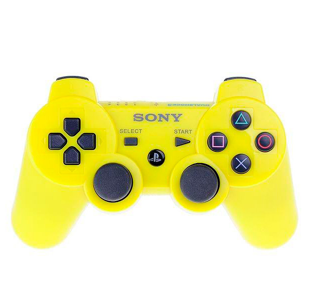 

Желтый беспроводной джойстик Dualshock 3 для Sony Playstation 3