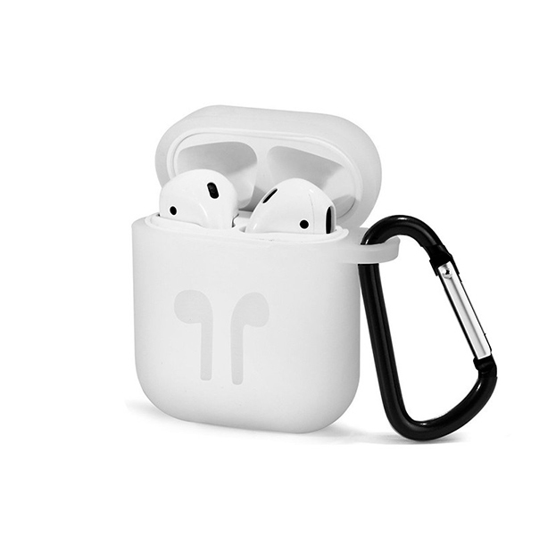 

Белый силиконовый чехол для Apple AirPods DOITOP
