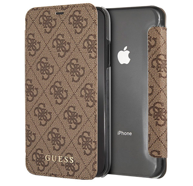 

Чехол-книжка для iPhone XR Guess 4G Charms Collection Brown, Коричневый