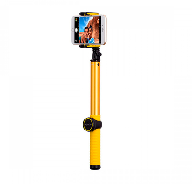 

Монопод с Bluetooth-кнопкой Momax Selfie Hero 150 cm Yellow
