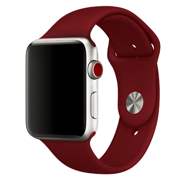 

Бордовый ремешок для Apple Watch 38/40 mm Sport Band