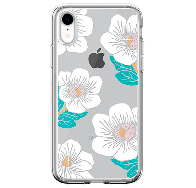 

Чехол-накладка для iPhone XR Devia Blossom Crystal Series Case White, С рисунком