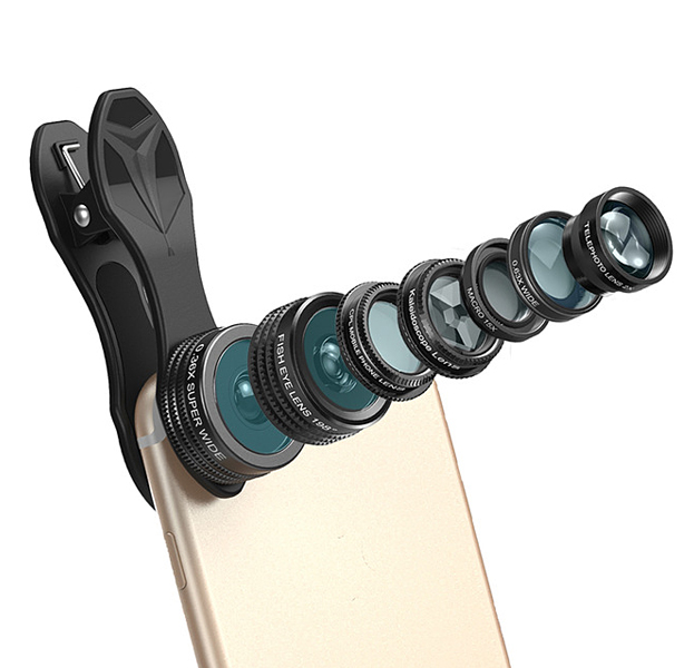 

Набор линз Apexel 7-in-1 Cellphone Lens Kit