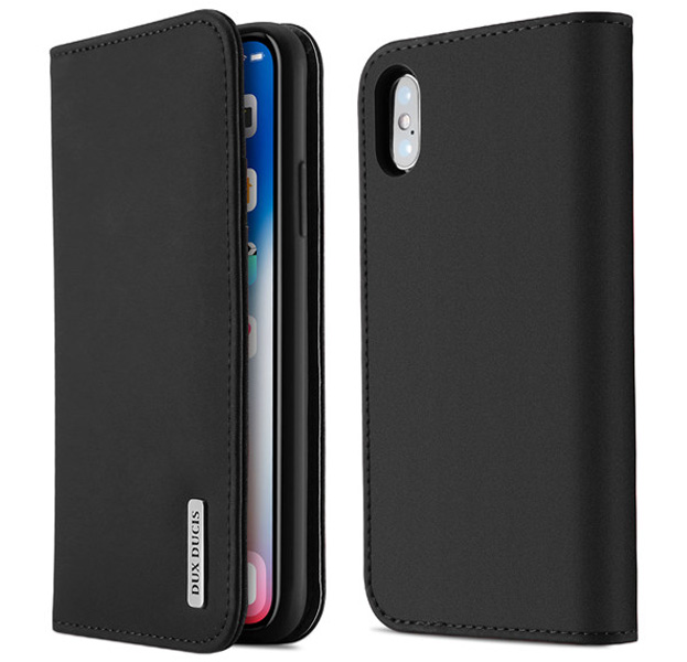 

Черный чехол-книжка для iPhone XS Max Dux Ducis Wish Series
