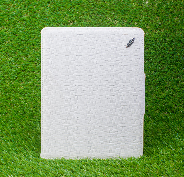

Белый кожаный чехол для iPad 2/3/4 The Core Weave Case