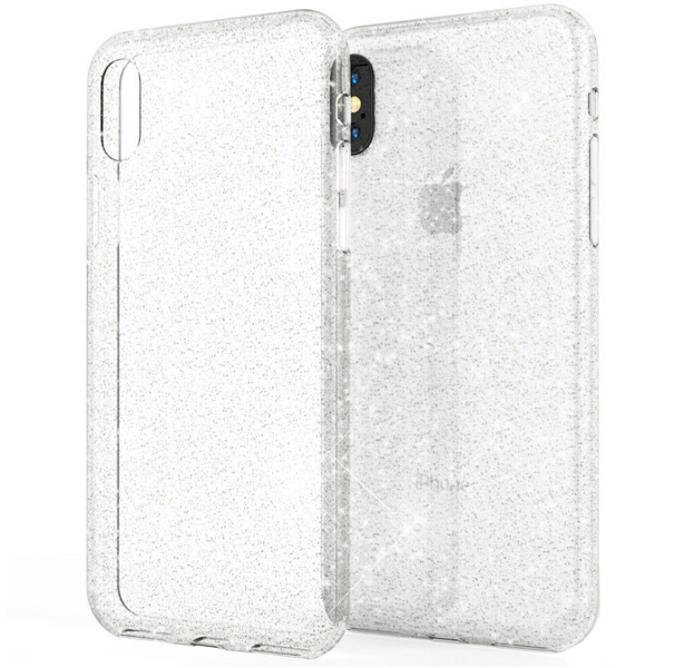 

Прозрачный силиконовый чехол для iPhone XS Max Glitter Case