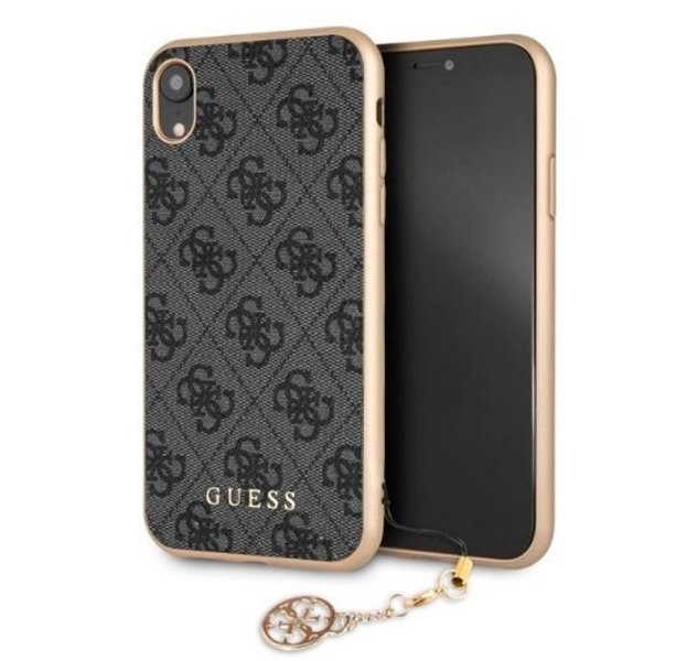 

Чехол-накладка для iPhone XR Guess 4G Charms Collection Grey, Серый