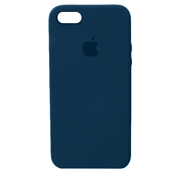 

Лазурно-серый силиконовый чехол для iPhone 5/5S/SE Silicone Case, Синий