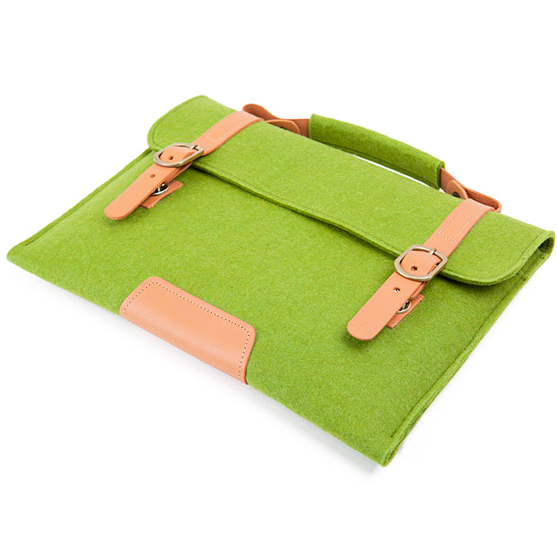 

Зеленый чехол-сумка для Macbook Air/Pro 13 Felt Pouch Case