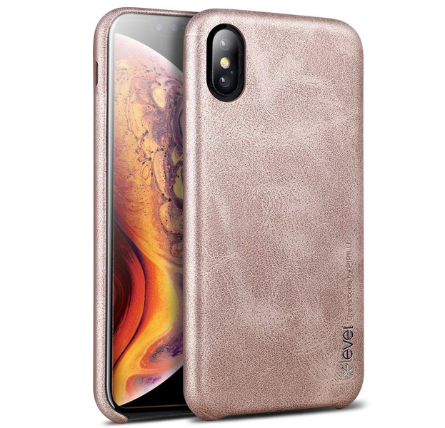 

Золотой чехол-накладка для iPhone X/XS X-Level Vintage
