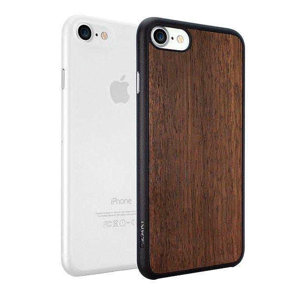 

Чехол-накладка для iPhone 7/8 Ozaki o!Coat Jelly + Wood 2in1 Case, Белый