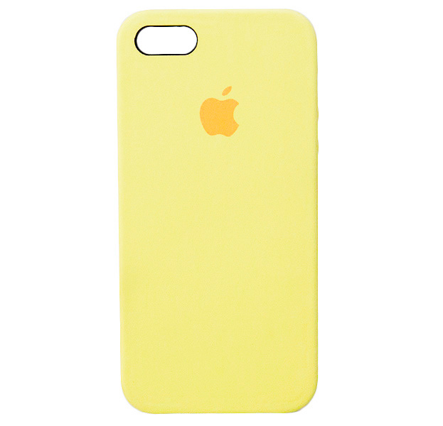 

Лимонный силиконовый чехол для iPhone 5/5S/SE Silicone Case, Желтый