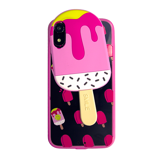 

Чехол-накладка для iPhone XR Strawberry Ice Cream, Прозрачный