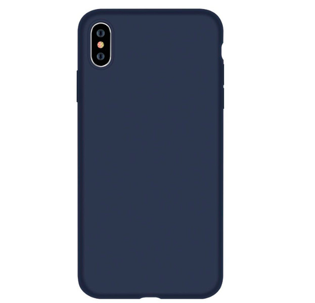 

Силиконовый чехол-накладка для iPhone XS Max Devia Nature Silicone Case Blue, Синий