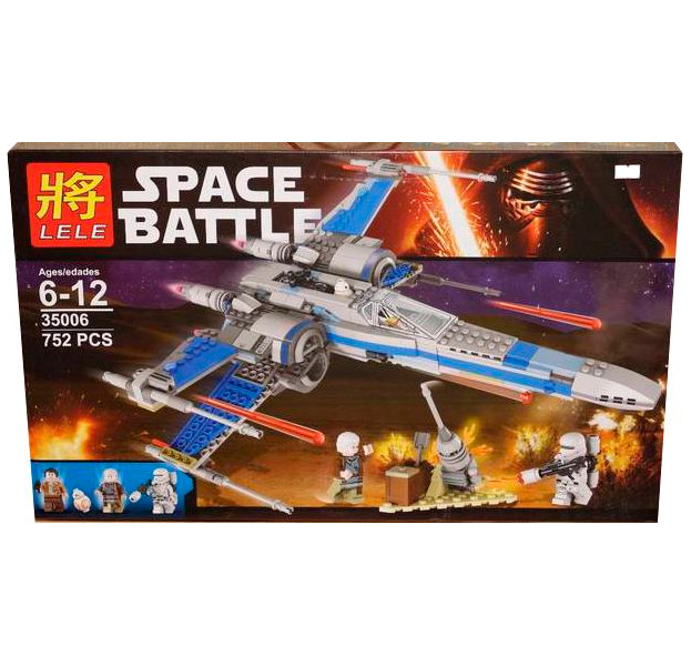

Конструктор Lele Star Wars Истребитель X-Wing 35006 (аналог Lego) 752 дет.