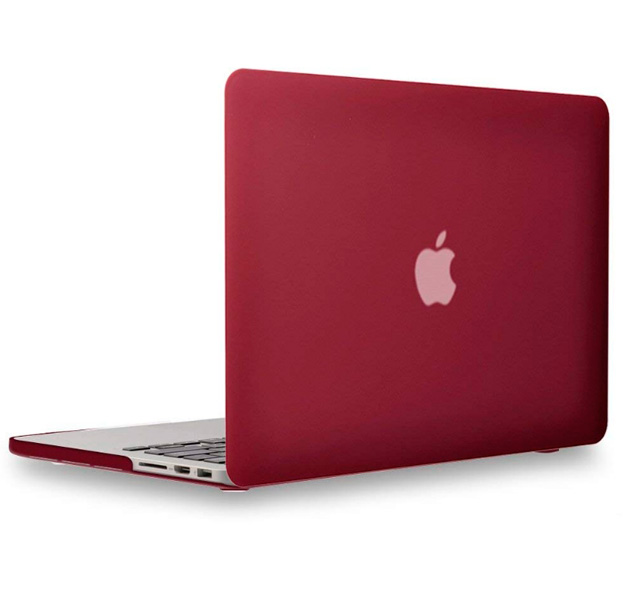 

Бордовая пластиковая накладка для Macbook Pro 13" Retina, Бордовый
