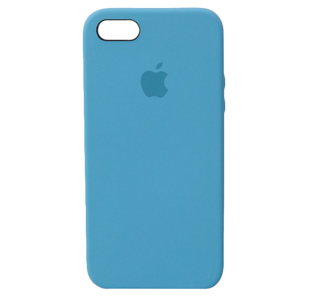 

Голубой силиконовый чехол для iPhone 5/5S/SE Silicone Case
