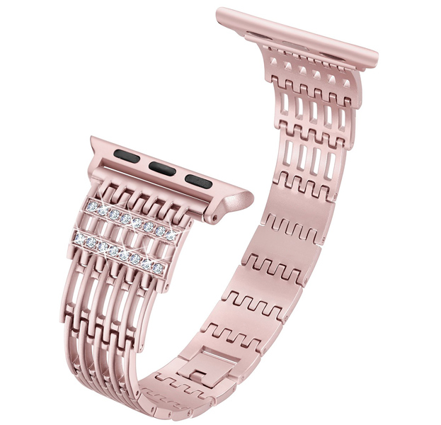 

Золотой металлический ремешок для Apple Watch 38/40 mm Crystal Band