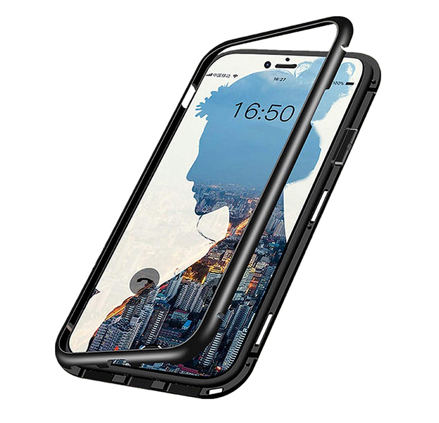 

Чехол-накладка для iPhone 7/8 Maibake 360 Magnet Glass Case, Черный