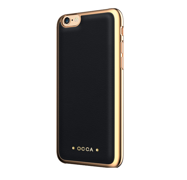 

Кожаный чехол для iPhone 7/8 Occa Absolute Collection Black, Золотой