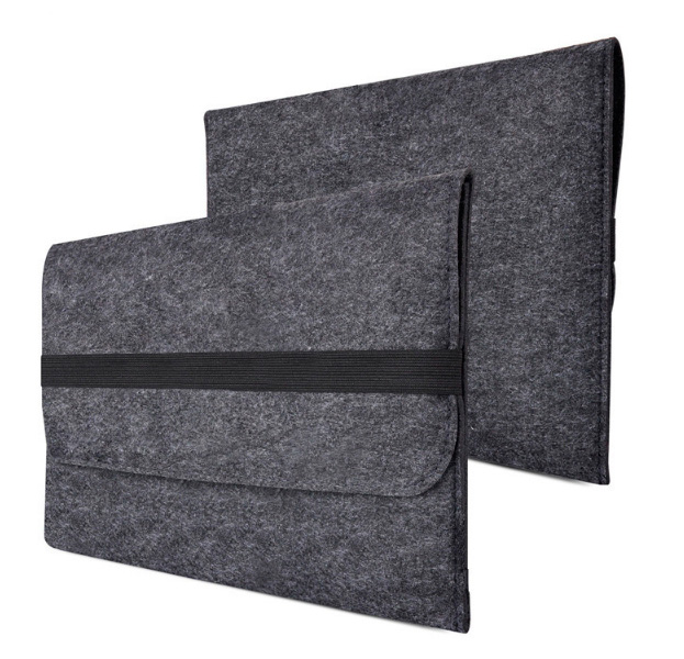 

Темно-серый фетровый чехол для Macbook Pro 13 New 2016 Elastic Clasp Case