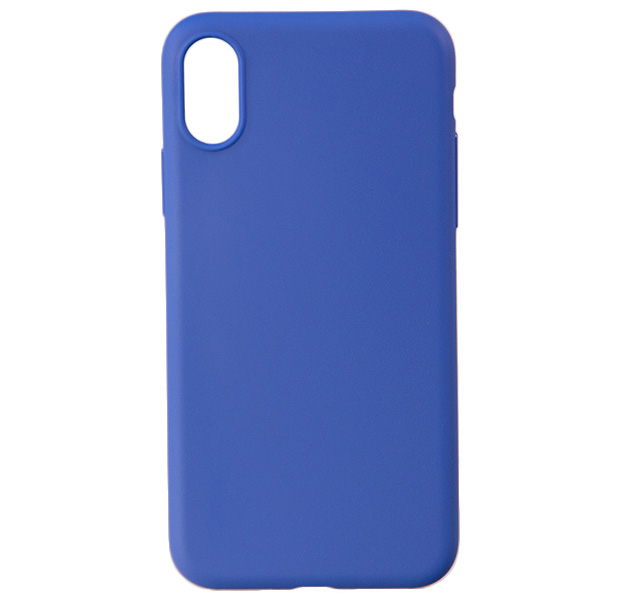 

Синий матовый чехол-накладка для iPhone X/XS Anycase