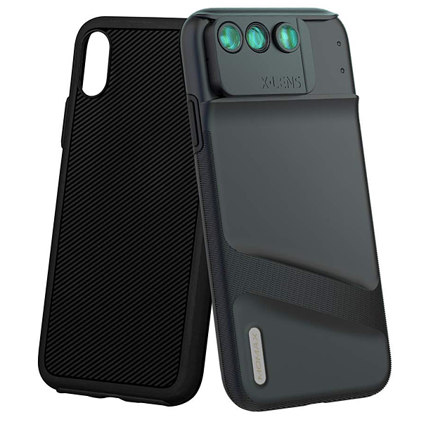 

Черный чехол-накладка для iPhone XR Momax 3-in-1 X-Lens Case