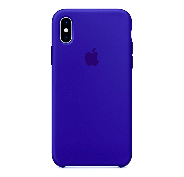 

Силиконовый чехол цвета индиго для iPhone X/XS Silicone Case, Синий