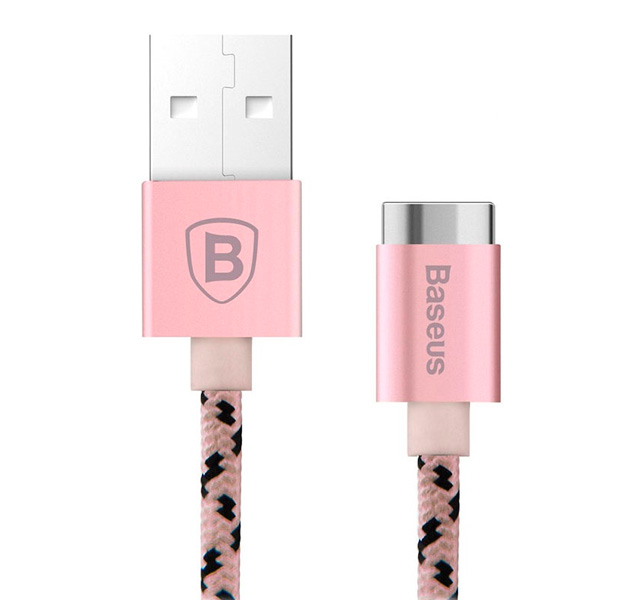 

Магнитный USB-кабель Baseus Insnap Series Rose Gold