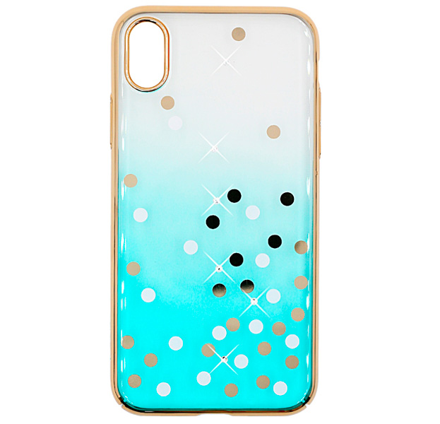 

Чехол-накладка для iPhone XR Devia Polka Crystal Series Case Blue, Бирюзовый