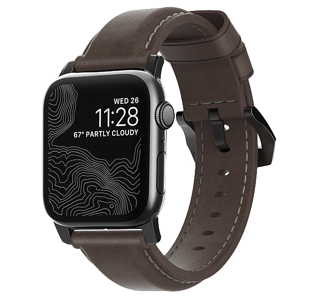 

Коричневый кожаный ремешок для Apple Watch 42/44 mm Vintage Leather Strap